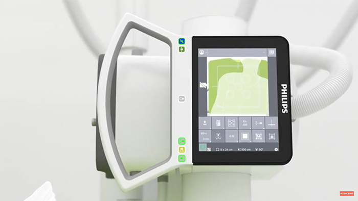 Collimatie van de live camera bij de Eleva-r&ouml;ntgenkop