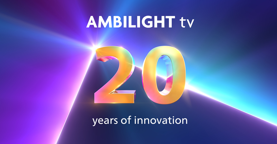 Ambilight TV van Philips bestaat 20 jaar. Innovatie uit Nederland en Belgie