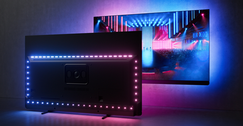 Philips TV met Ambilight achterzijde met led lampjes