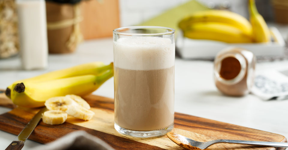 Recept voor een eiwitrijke smoothie v&oacute;&oacute;r het sporten