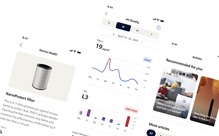 Schermen Air Plus-app