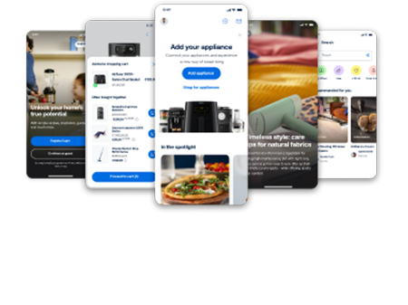 Schermen van HomeID-app