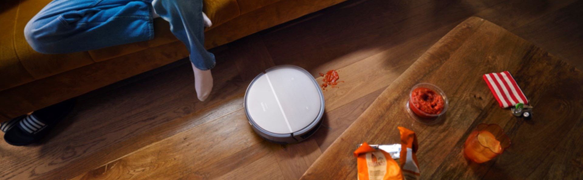 Robotstofzuiger bedienen