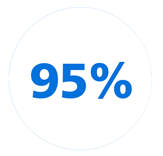 95% - pictogram