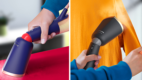 Plug & play: binnen een paar seconden gebruiksklaar, geen strijkplank nodig