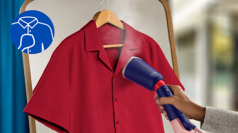 Spitse voorkant: perfect voor stukken die moeilijk te strijken zijn