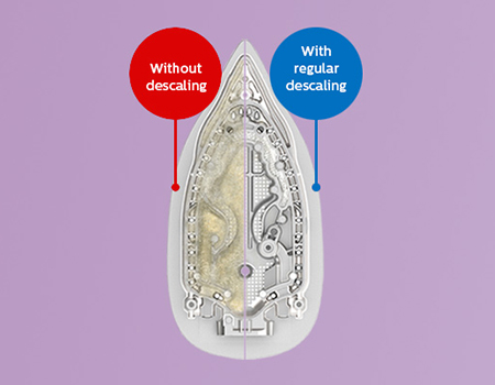 Het waterreservoir van een stoomstrijkijzer schoonmaken