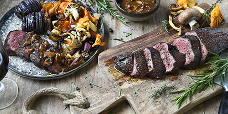 Diamanthaas hassel back truffels aardappels en groenten