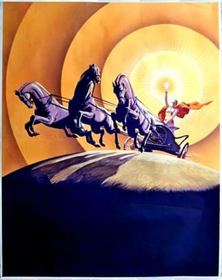 &ldquo;The Return of the Light&rdquo;, bevrijdingsaffiche, anoniem 1945. 