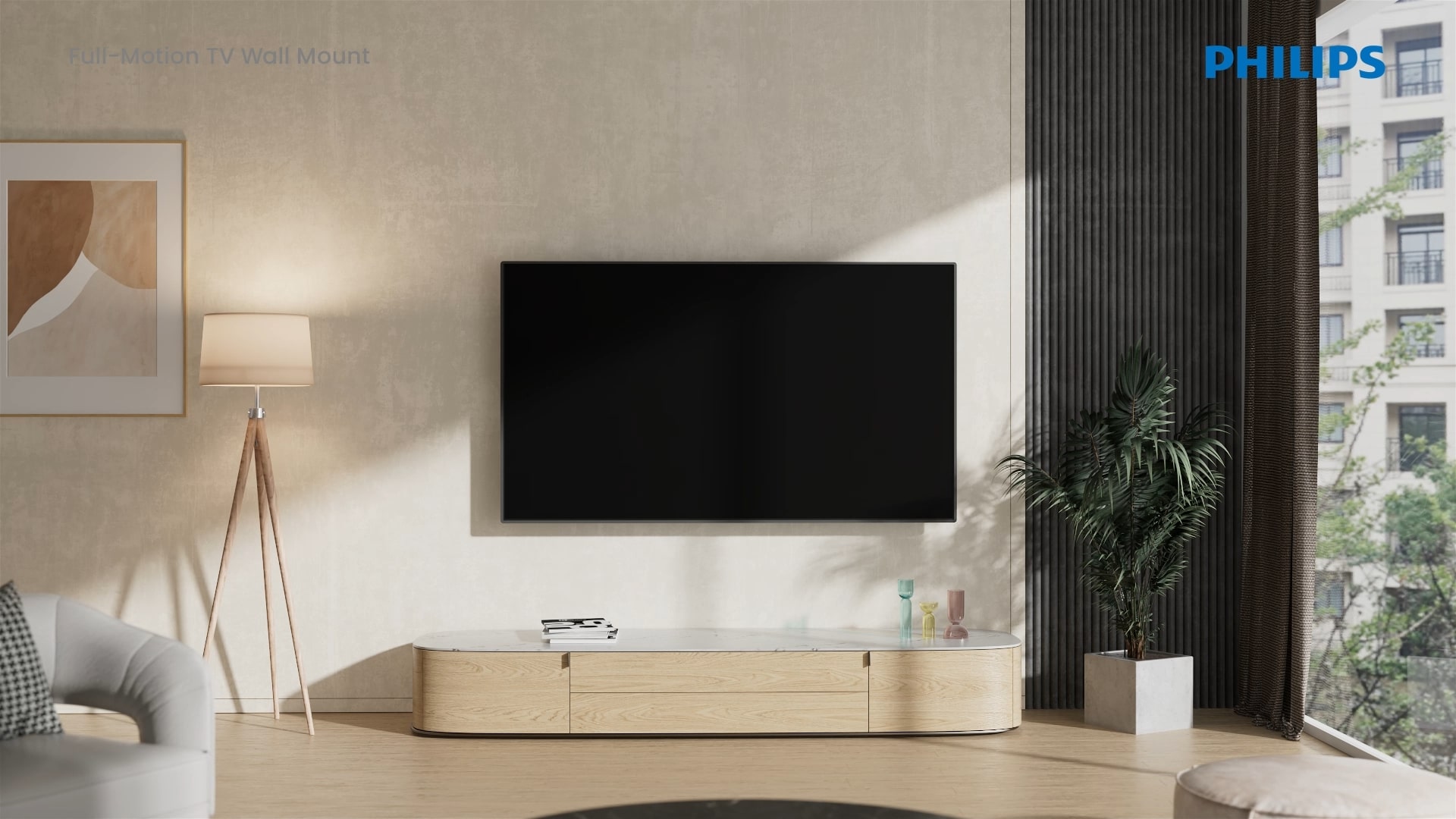 Volledig bewegende TV-muurbeugel installatiehandleiding